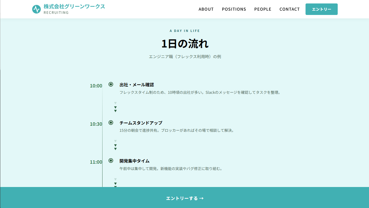 デモサイトスクリーンショット